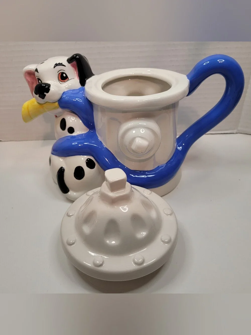 Rare HTF Collecible Sakura NY Disney 101 Dalmatians Figural Teapot Fire Hydrant